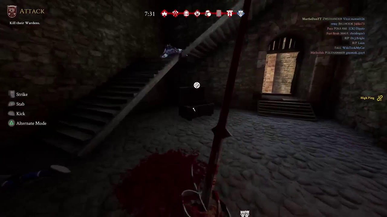 Mordhau Ps5 player playing pc players HARDCORE difficulty