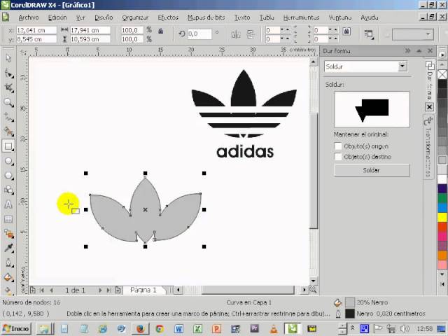 logotipo adidas con Corel Draw - YouTube