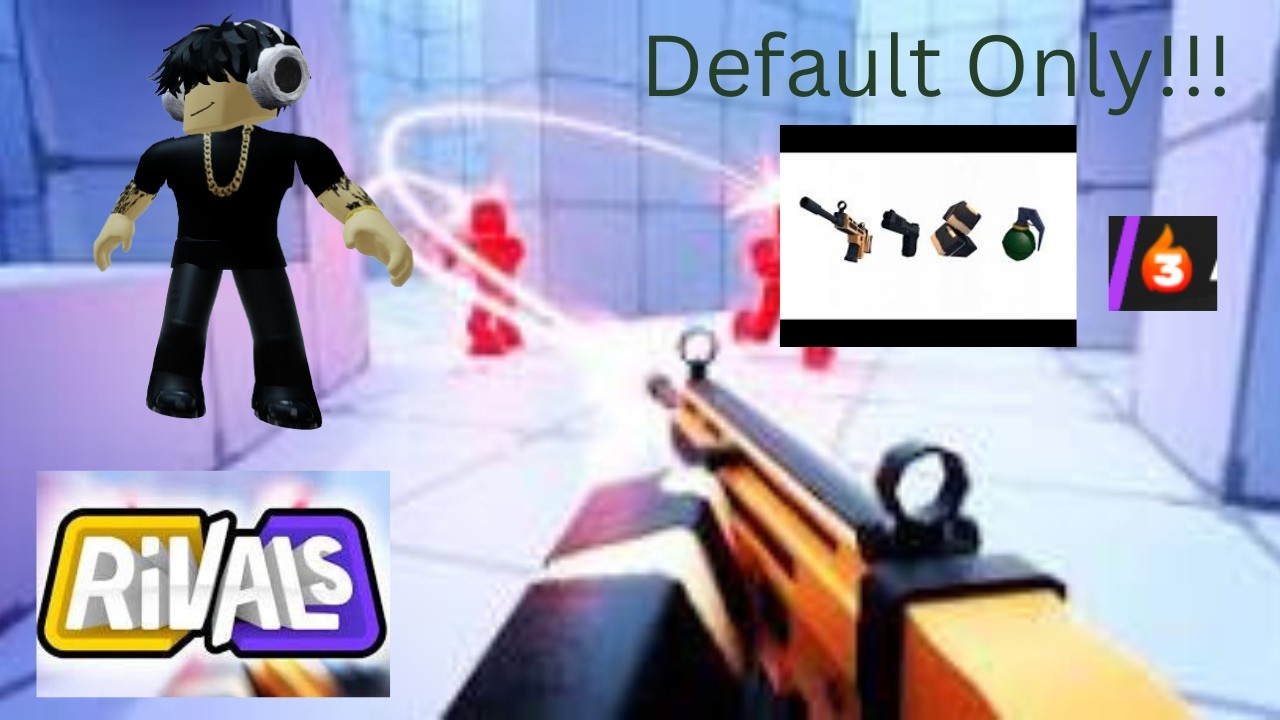 Using Only The DEFAULT LOADOUT In Roblox Rivals - YouTube