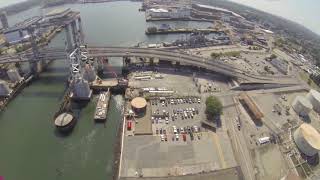9   6   2014 CHECKING OUT THE BRIDGE PROGRESS ON THE QUINCY SIDE BEHIND LOBSTER STOP A GREAT PLACE F