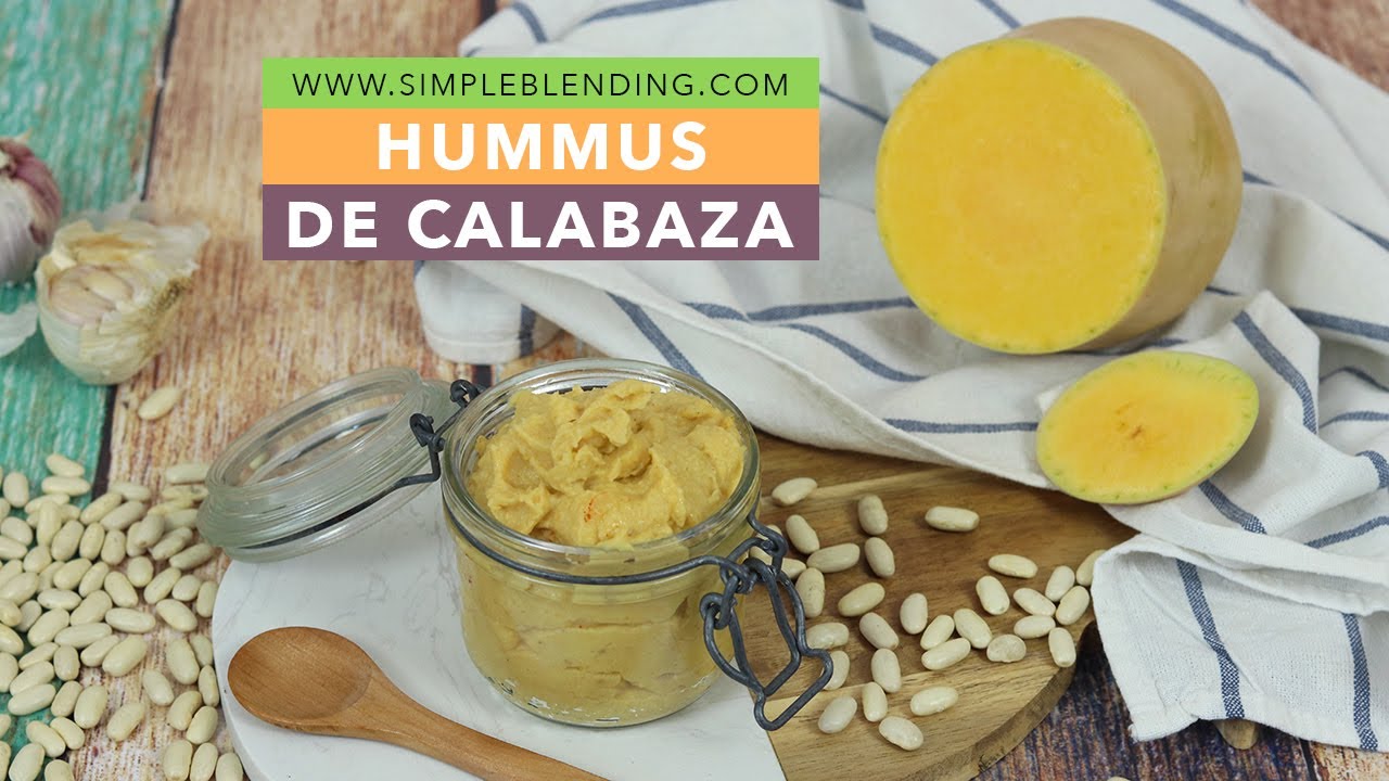 HUMMUS DE CALABAZA | Cómo preparar hummus de alubias con calabaza | Receta de hummus saludable