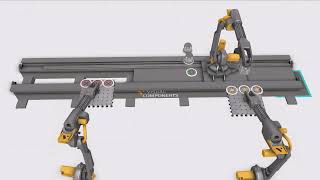 Visual Components - Robot Track with Moving Process Nodes