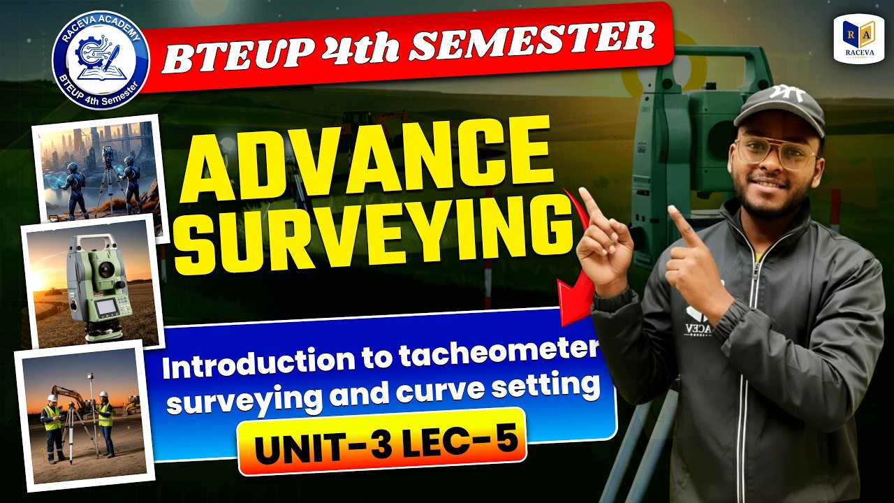 Advance Surveying | Introduction to Tacheometer Surveying & Curve Setting |BTEUP 4th Sem Unit 3 #5