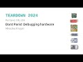Teardown 2024 - Dont Panic! Debugging hardware - Mieszko Kruger