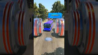 Bus Truck Motorcade Vs Crusher - Beamng.drive