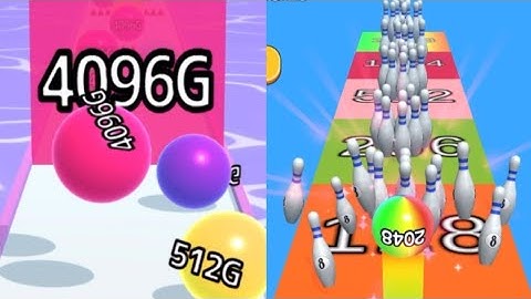 live : Satisfying Mobile Games vs Ball Run 2048 INFINITY MODE- iOS, Android - noob, pro, hacker, god