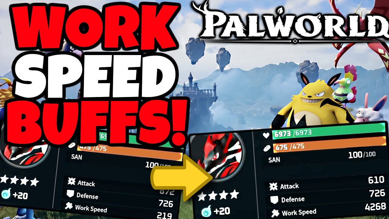 How To Increase A Pal's WORK SPEED in Palworld