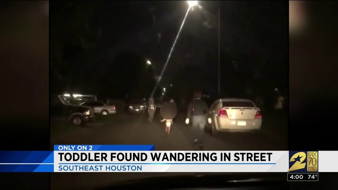 Toddler found wandering in street - YouTube