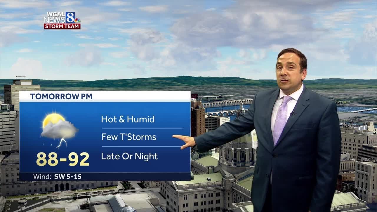 More Humid, More Heat, Few Strong Storms Saturday - YouTube