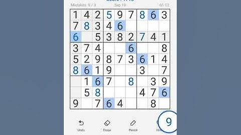 Sudoku Free Classic Puzzles Mobile | Daily Challenge September 10, 2022