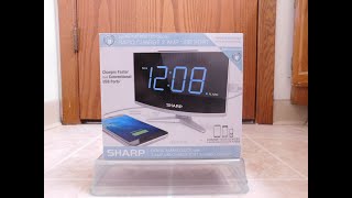 Sharp Jumbo LED Digital Alarm Clock (unboxing & review)