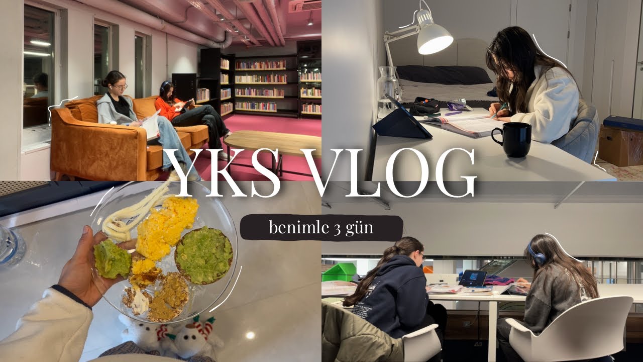 YKS VLOG!!!Benimle 3 gün geçirin…📚☕️ #yks2026 
