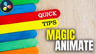 MAGIC ANIMATE TOOL TIP - Different In/Out Effects! Plus other simple tips