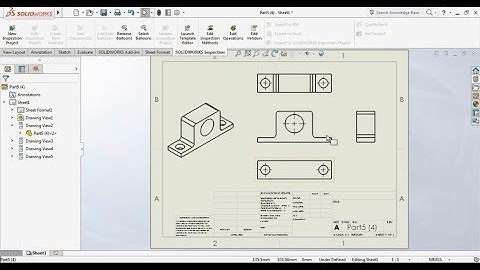 Orthographic Drawings & Views - Solid Works - Tutorial 31