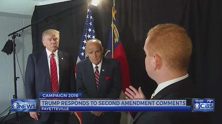 Trump explains Clinton and 2nd Amendment comment made in NC