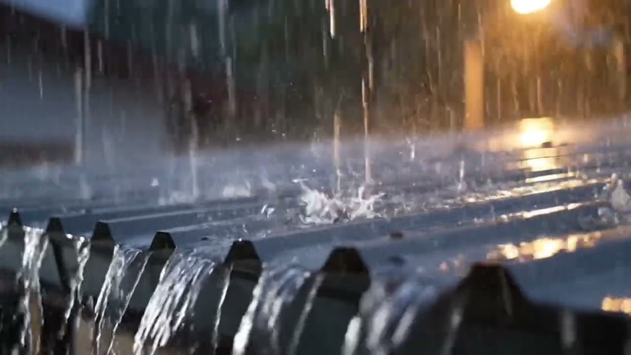 Rain Meditation: Heavy Downpour on Roof | Zen Nature Sounds