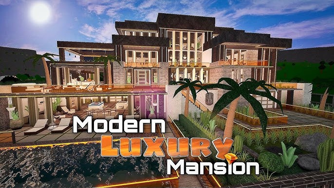 Bloxburg Mansion Luxury [Part1/2], Welcome to Bloxburg 1M Speedbuild