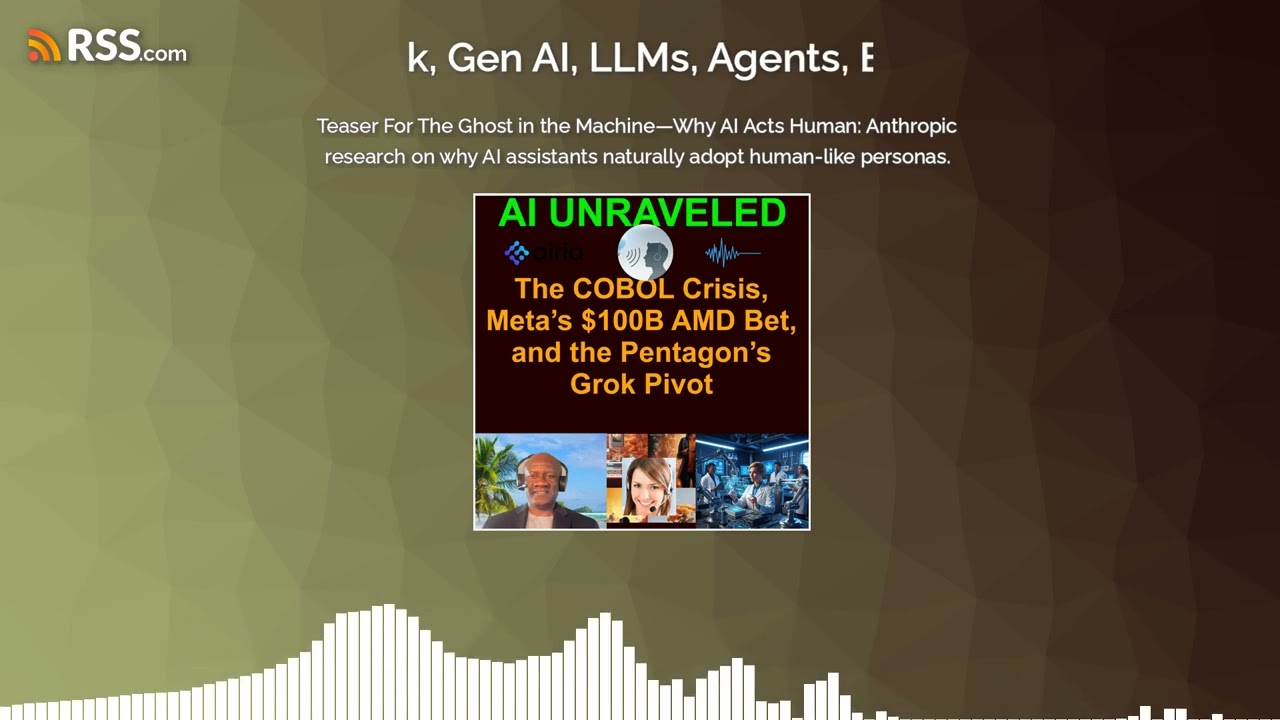 Teaser For The Ghost in the Machine—Why AI Acts Human: Anthropic research on why AI...