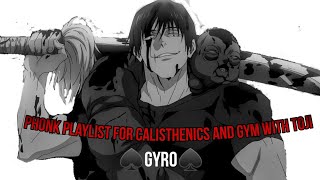 🎧🎶Phonk Playlist for Calisthenics and Gym with Toji🎶🎧|♠️GYRO♠️