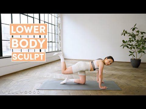 18 Minute Lower Body Slider Workout | Trainer of the Month Club | Well+Good