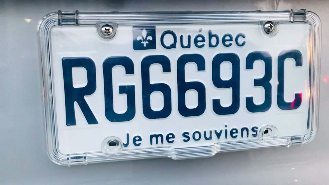 Luxe Shield Installation with a Quebec License Plate