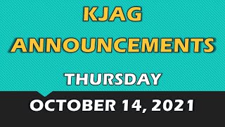 KJAG - October 14, 2021