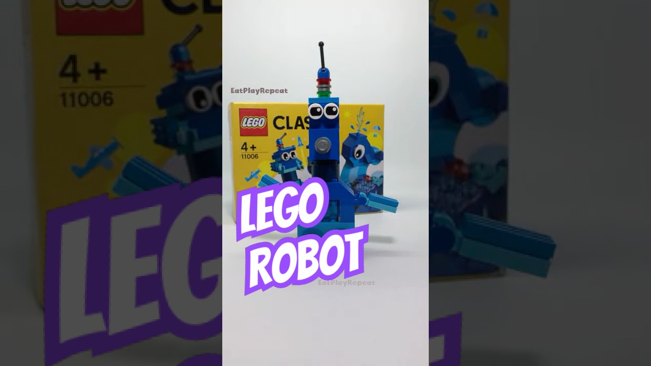 LEGO Robot with Wheels (LEGO CLASSIC CREATIVE BLUE BRICKS 11006) LEGO Speed Build 