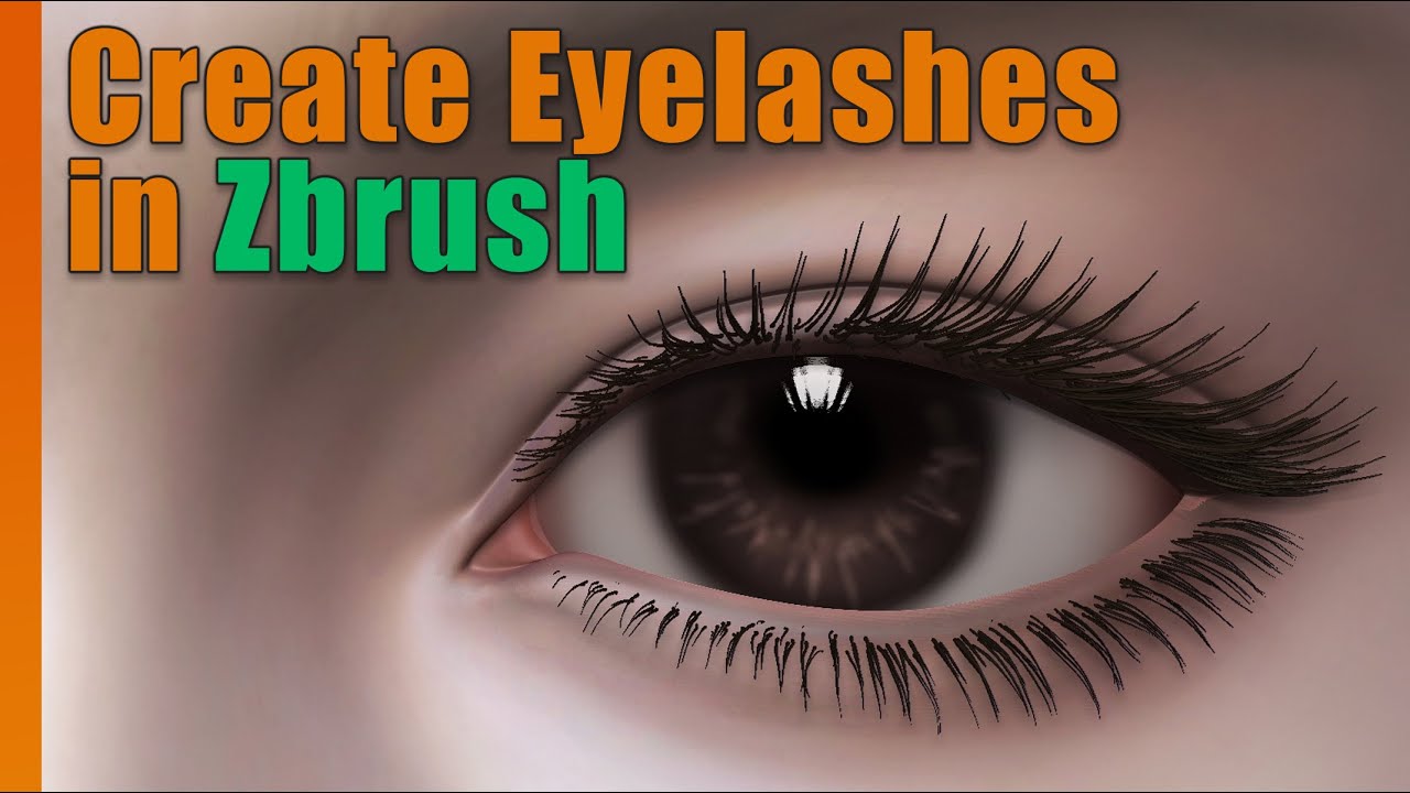eyelashes zbrush