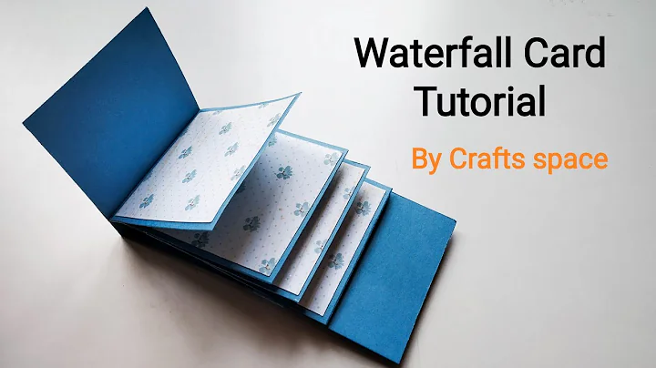 Waterfall Card Tutorial | How to make a waterfall card? | By Crafts Space