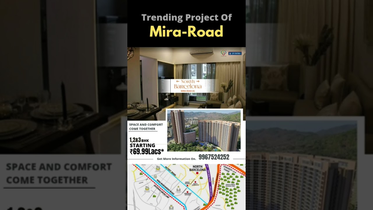 1, 2 & 3BHK | JP North Barcelona || Mira Road 