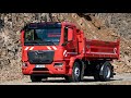 All New 2021 MAN TGM Dump truck - Test Drive and presentation