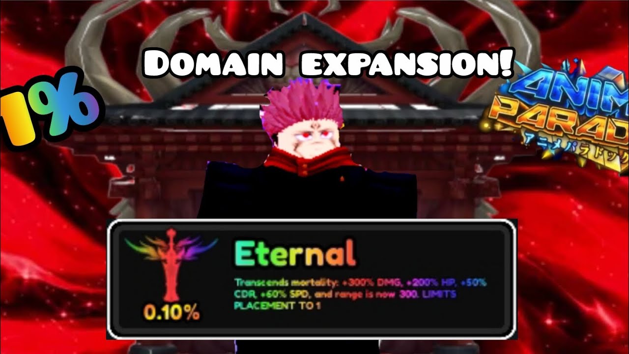 I got Curse King Sukuna in anime paradox! 