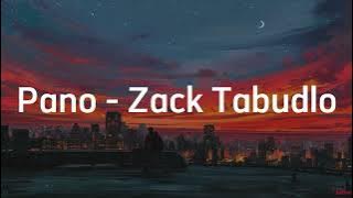 Pano - Zack Tabudlo lirik dan terjemahan
