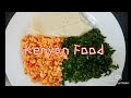 Kenyan Food Is The Best // Ugali, kales with Crumbled Eggs ||kenyan style.