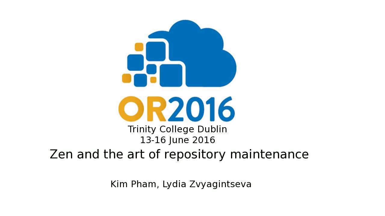 Zen and the art of repository maintenance trinity college dublin fees