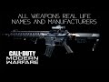 Call of Duty Modern Warfare - All Weapons Real Life Names and Manufacturers