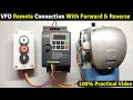 VFD control With Push Button in Reverse Forward || VFD 3 Wire Connection #CNCelectric #IST230A-S07B
