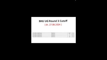 3rd cutoff bhu #official #centraluniversity #cutoff #bhu #2024 #shorts #result #admission #cuetexam