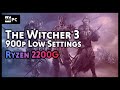 Amd ryzen 3 2200g  the witcher 3 benchmark  low settings  wepc benchmark