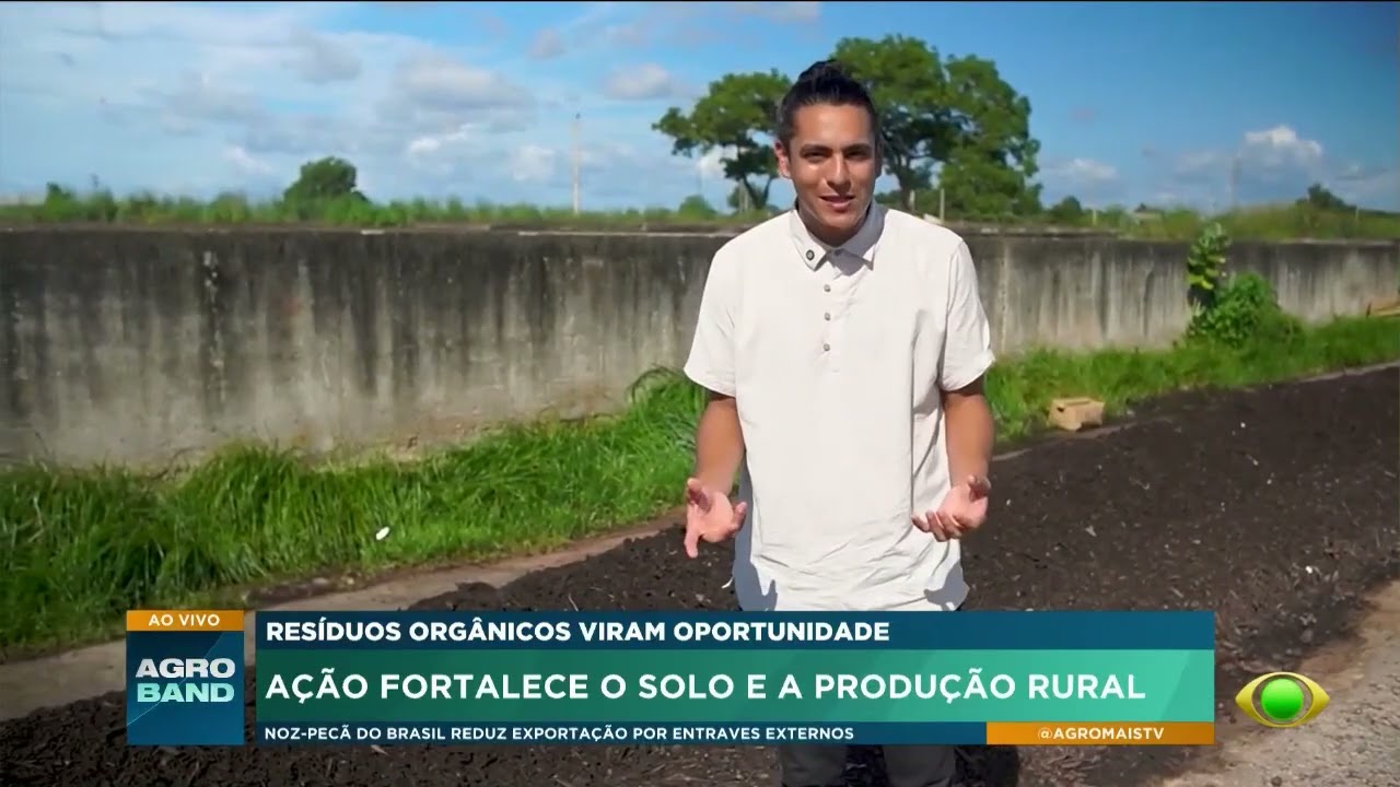 Ação com resíduos orgânicos fortalece o solo e a produção rural