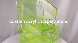 Custom Wall Mounted Display Case Acrylic Product Stand Display Cabinet