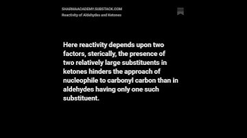 Why are aldehydes more reactive than ketones?