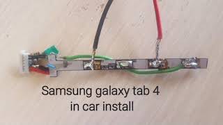 Samsung galaxy tab 4 10.1 tablet in car install