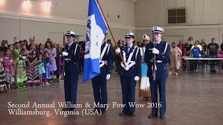 Second Annual William & Mary Pow Wow Grand Entry 2016