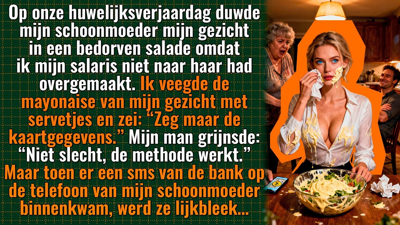 Mijn schoonmoeder duwde mijn gezicht in de salade, ervan overtuigd dat ik zou breken…