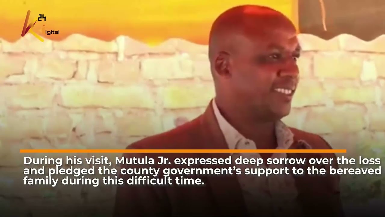 Governor Mutula Jr. visits family of Ngoluni crash victims.