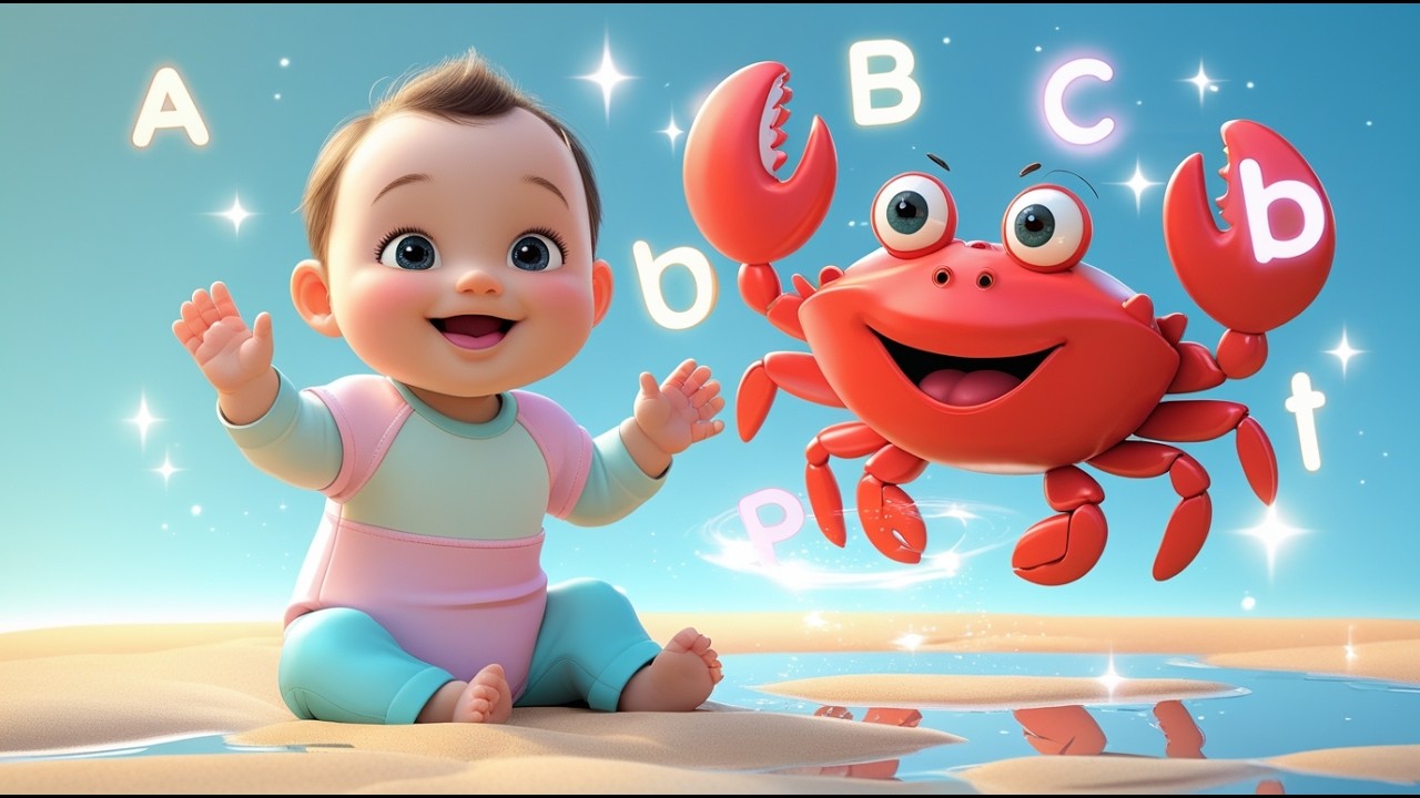 Crab ABC Rhyme | Fun Alphabet Song | Educational Kids Songs