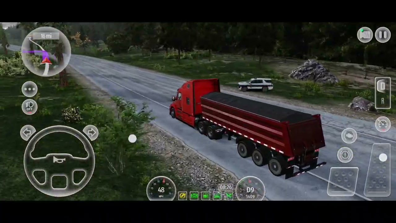 Gaming truck driving cargo Android  
