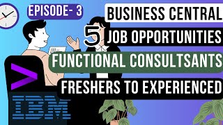 2024 Business Central Job Openings: for functional consultants freshers to experienced [Episode 3]