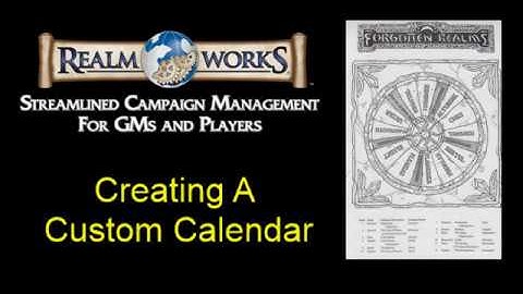 Realm Works - Create a Custom Calendar